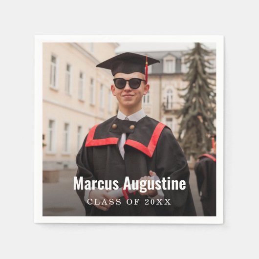 Abschluss Foto Class 2025 Serviette (Vorderseite)