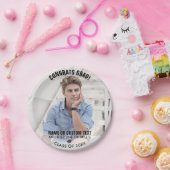 Abschluss Foto Class 20XX Glückwunsch Grad kundens Pappteller (Party)