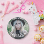 Abschluss Foto Class 20XX Herzlichen Glückwunsch C Pappteller (Party)