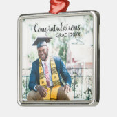 Abschluss Foto Class 20XX Moderne Typografie Ornament Aus Metall (Links)