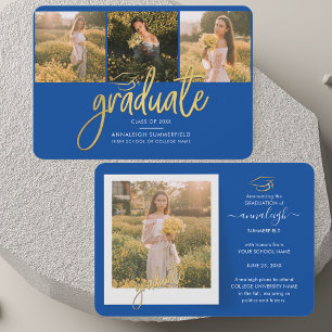 Abschluss Foto Collage 2025 Grad Ankündigung