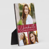 Abschluss Foto Collage auf Crimson Fotoplatte (Seite)