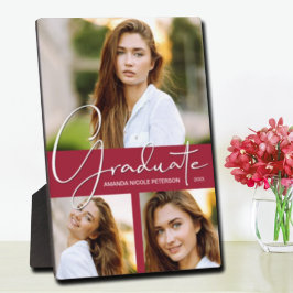 Abschluss Foto Collage auf Crimson Fotoplatte