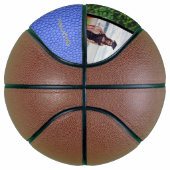 Abschluss Foto Collage Blue Leather Basketball (Rechts)