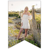 Abschluss Foto Collage Einfaches Minimalistisches  Wimpelkette (Erste Fahne)