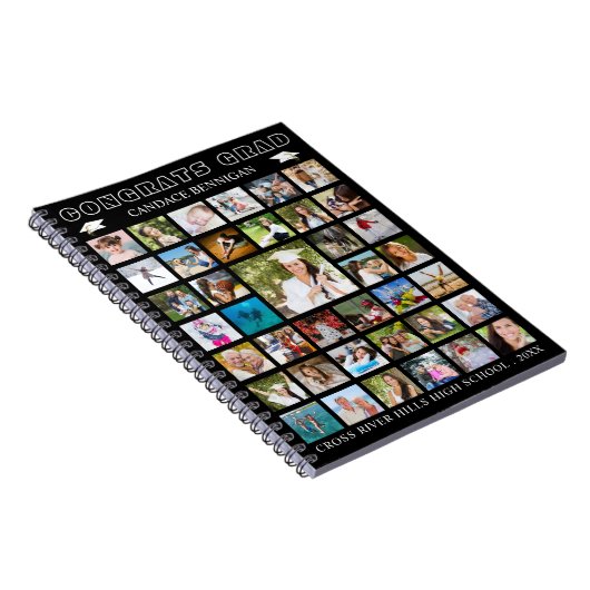 Abschluss Foto Collage Gästebuch Notizblock (Rechte Seite)