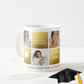 Abschluss Foto Collage Gold Class von 20XX Custom Kaffeetasse