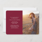 Abschluss Foto Collage Grad 2025 Ankündigung (Rückseite)