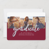 Abschluss Foto Collage Grad 2025 Ankündigung (Vorderseite)