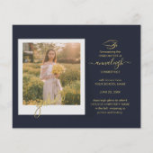 Abschluss Foto Collage Grad Bekanntgabe (Rückseite)