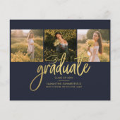 Abschluss Foto Collage Grad Bekanntgabe (Vorderseite)