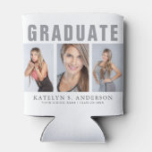 Abschluss Foto Collage Herzlichen Glückwunsch Dosenkühler (Rückseite)