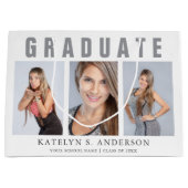 Abschluss Foto Collage Herzlichen Glückwunsch Große Geschenktüte (Vorderseite)