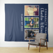 Abschluss-Foto-Collage Hintergrund-Banner Wandteppich (Beispiel (Horizontal))