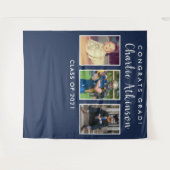 Abschluss-Foto-Collage Hintergrund-Banner Wandteppich (Vorderseite (Horizontal))