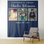 Abschluss-Foto-Collage Hintergrund-Banner Wandteppich (Beispiel)