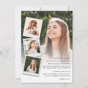 Abschluss Foto Collage Open House 2024 Party Einladung