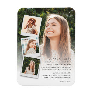 Abschluss Foto Collage Open House 2024 Party Magnet