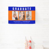 Abschluss Foto Collage Orange und Blau Banner (InSitu)