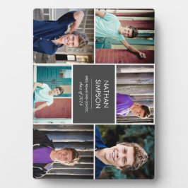 Abschluss Foto Collage Plaque (6 Fotos) Fotoplatte