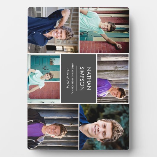 Abschluss Foto Collage Plaque (6 Fotos) Fotoplatte (Vorderseite)