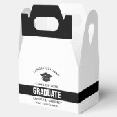 Abschluss Foto Collage Schwarzweiß-Weiß-Gefallen-B Geschenkschachtel (Geöffnet)