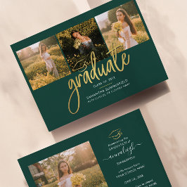 Abschluss Foto Collage Script Green Grad 2025 Ankündigung