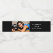 Abschluss Foto Custom Water Flasche Label Wasserflaschenetikett (Einzelnes Label)