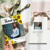 Abschluss Foto Danke Sunflower Script