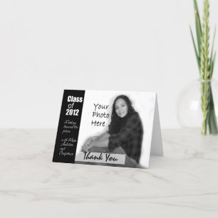 Abschluss-Foto danken Ihnen zu kardieren Dankeskarte