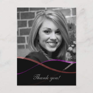 Abschluss Foto Dankeschön Karte : Benutzerdefinier