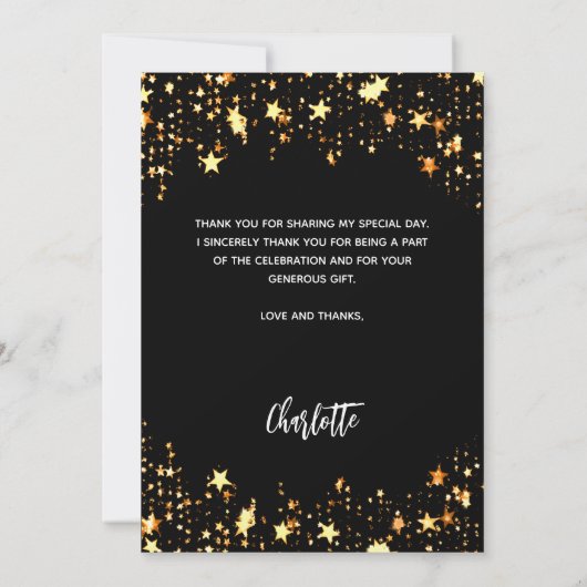 Abschluss Foto Dankeskarte (Rückseite)