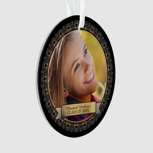 Abschluss-Foto der Jura-Schule Ornament (Vorderseite)