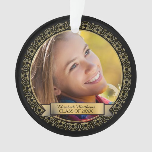 Abschluss-Foto der Jura-Schule Ornament (Vorderseite)