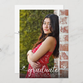 Abschluss Foto Einfache moderne kalligraphische He Ankündigung