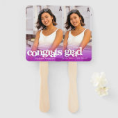 Abschluss Foto einfache moderne lila Sake Fächer (Vorne und Hinten)