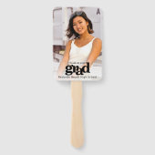 Abschluss Foto einfache moderne Typografie Fächer (Rückseite)