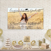 Abschluss Foto & Einfache Schwarz-Script-Klasse Ja Banner