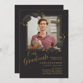 Abschluss Foto Einladung (Vorne/Hinten)