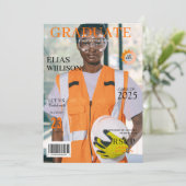 Abschluss Foto Einladung (Stehend Vorderseite)