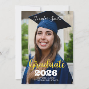 Abschluss Foto Einladung
