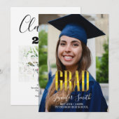 Abschluss Foto Einladung (Vorne/Hinten)