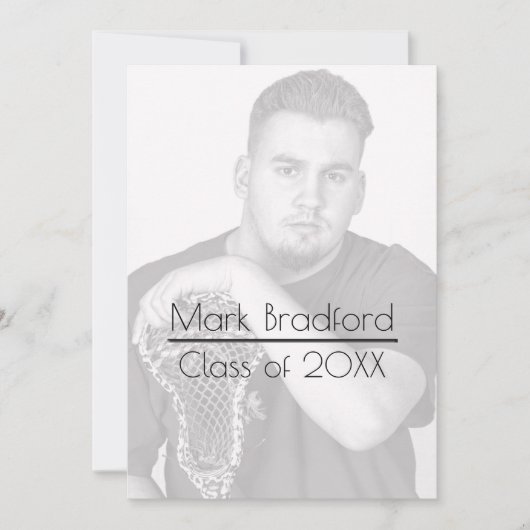 Abschluss Foto Einladung - Filter vorhanden (Vorderseite)