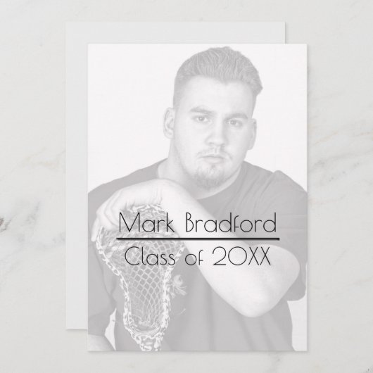 Abschluss Foto Einladung - Filter vorhanden (Vorne/Hinten)