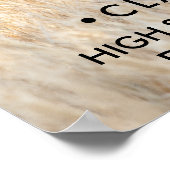 Abschluss Foto Elegante Moderne Schwarze Kalligrap Poster (Ecke)