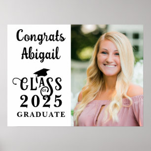 Abschluss Foto Extravagant Class Year Typografie Poster