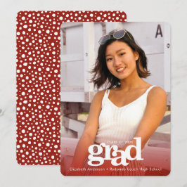 Abschluss-Foto fett, modern Ankündigung