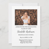 Abschluss-Foto für die Abiturienten Gratulation Einladung (Rückseite)