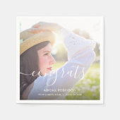 Abschluss-Foto für Skript-Glückwunsch Serviette (Vorderseite)