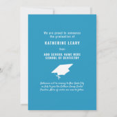 Abschluss-Foto für Zahnärzte Ankündigung (Rückseite)